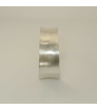 Armspange 925-Sterling-Silber konkav verlaufend - handgeschmiedet - gebürstet