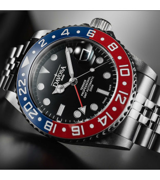 Davosa Ternos Professional GMT Diver 161.571.06 rot blau schwarz