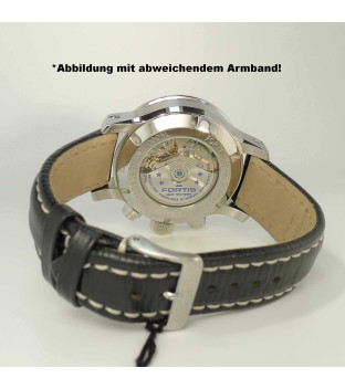 Fortis B-42 Stratoliner 665.10.11 Herrenuhr Automatik Chronograph mit Lederband