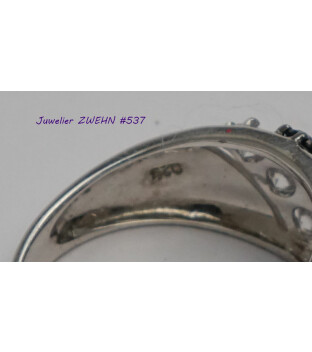 Silberring Zirkonia-Ring 925-Silber 4,5 g - gebraucht