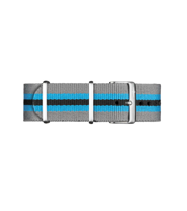 Davosa Nylon Band Speedline 169.488.40 grau/blau/schwarz 22 mm