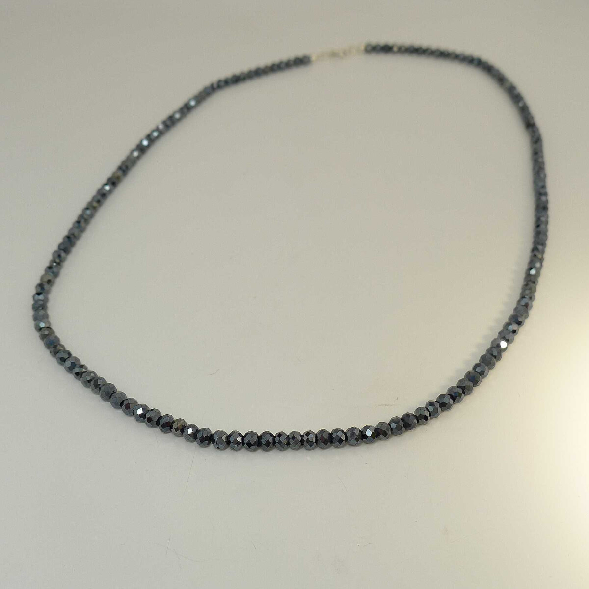 Edelsteinkette Spinell schwarz Ø 2,9 mm facettiert...