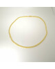 Tezer Collier aus quadratischen Pl&auml;ttchen 3x3mm Silber hartgoldplattiert