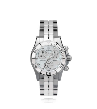 Michel Herbelin Newport Trophy Grand Sport Chronograph 34596/W89BW Diamanten