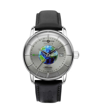 Zeppelin 8468‑1 GMT Herrenuhr Atlantic Automatik Ø 43 mm