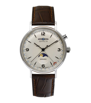 Zeppelin 8076‑5 Herrenuhr Mondphase 41 mm
