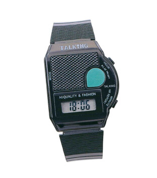 Atlanta sprechende Armbanduhr 6694 Kunsstoff - Farbe Schwarz