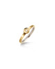 Boccia Titanium Ring 0153-03 goldplattiert mit Brillant 0,02 ct