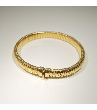 Flexarmband 585 Gold mit Kastenschloß Länge 19...