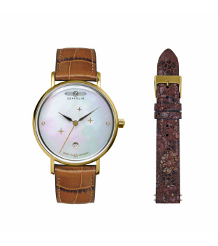 Zeppelin 7131-5 Damenuhr Luna Perlmutt 36 mm