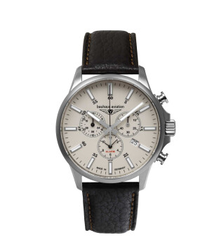 Bauhaus 2880‑5 Herren-Chronograph Aviation Alarm 42 mm