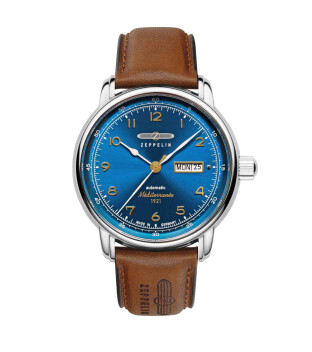 Zeppelin 9664-3 Herren-Automatikuhr Méditerranée 42 mm