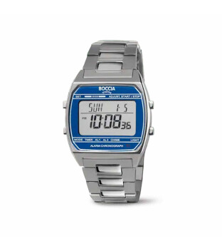 Boccia Titanium 3738-06 Digital Chrono – Unisex mit Alarm, Timer & Licht