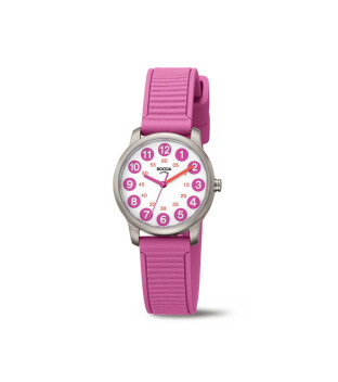 Boccia Titanium Kinderuhr 3373-03 Ø 28 mm in Farbe pink mit 5 bar Wasserdichte