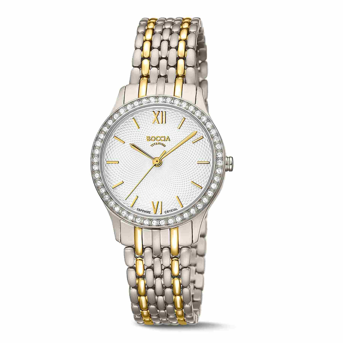 Boccia Titanium Damenuhr 3376-02 Bicolor Titan mit hellem Zi