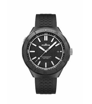 Fortis Marinemaster M-44 DLC Gravity Black F.812.0030 Automatik auf Horizon Strap