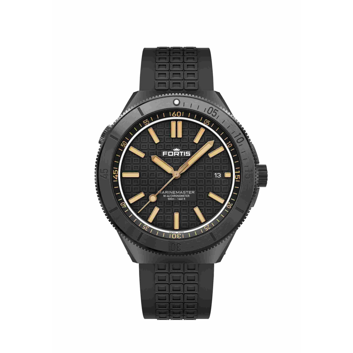 Fortis Marinemaster M-44 DLC Black Resin box