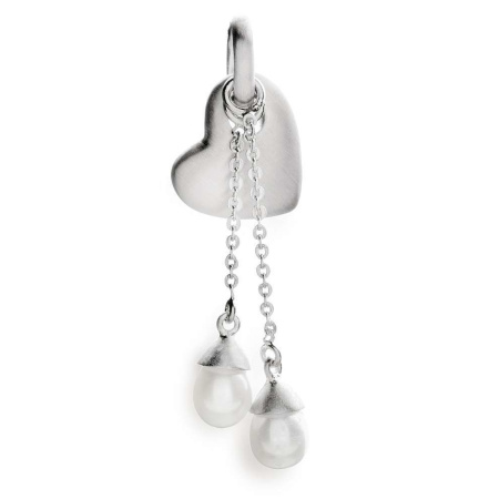 bastian inverun Anhänger Silber rhodiniert - Herz mit Perlen - 9826
