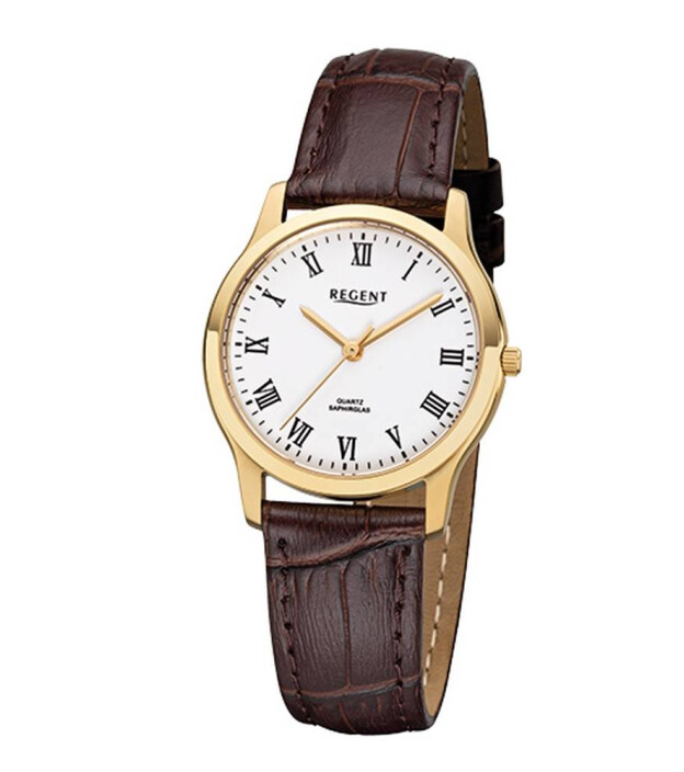 Quarz Armbanduhr Regent Uhren Damen Gold Regent Damenuhr Quartz