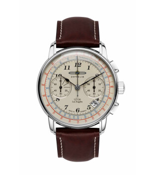 Zeppelin Los Angeles 7614-5 Herrenuhr mit beigem Zifferblatt