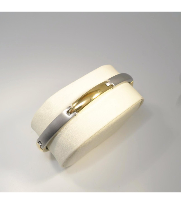 Boccia bicolor Armband 0320-03 gerade Titan teil-goldplattiert 20 cm