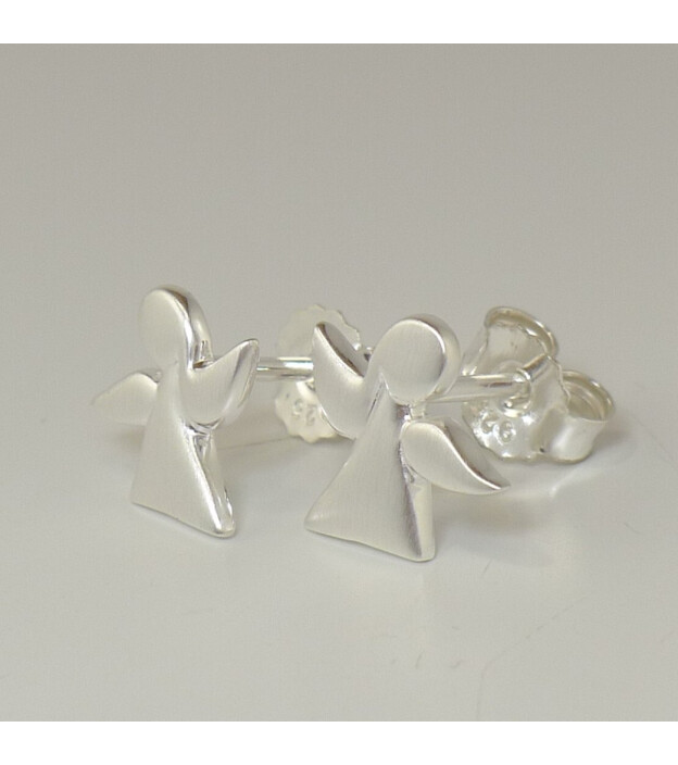 NEWL 925 Sterling Silber Schutzengel Ohrstecker - Exquisiter Schmuck Mit Zirkonia Für Frauen