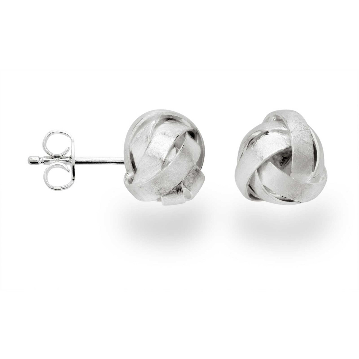 bastian inverun Ohrstecker 23040 aus mattiertem 925 Silber