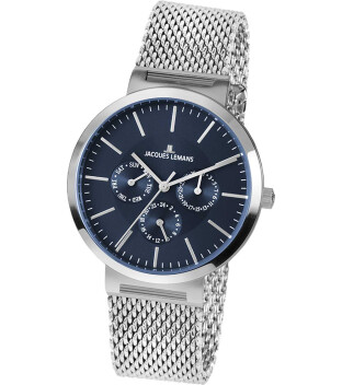Jacques Lemans London 1-1950H Quarz Edelstahl mit Metallband 5 ATM