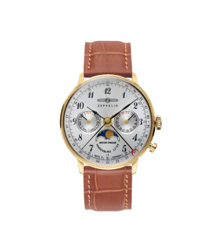 Zeppelin Hindenburg 7039-1 Mondphase 36 mm mit Ronda 706B