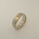 Mokume-Gane-Ring tricolor aus 916 Gelbgold, 500 Palladium und 935 Silber - Weite