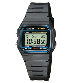 Casio F-91W-1YEG CASIO digital Unisex-Armbanduhr