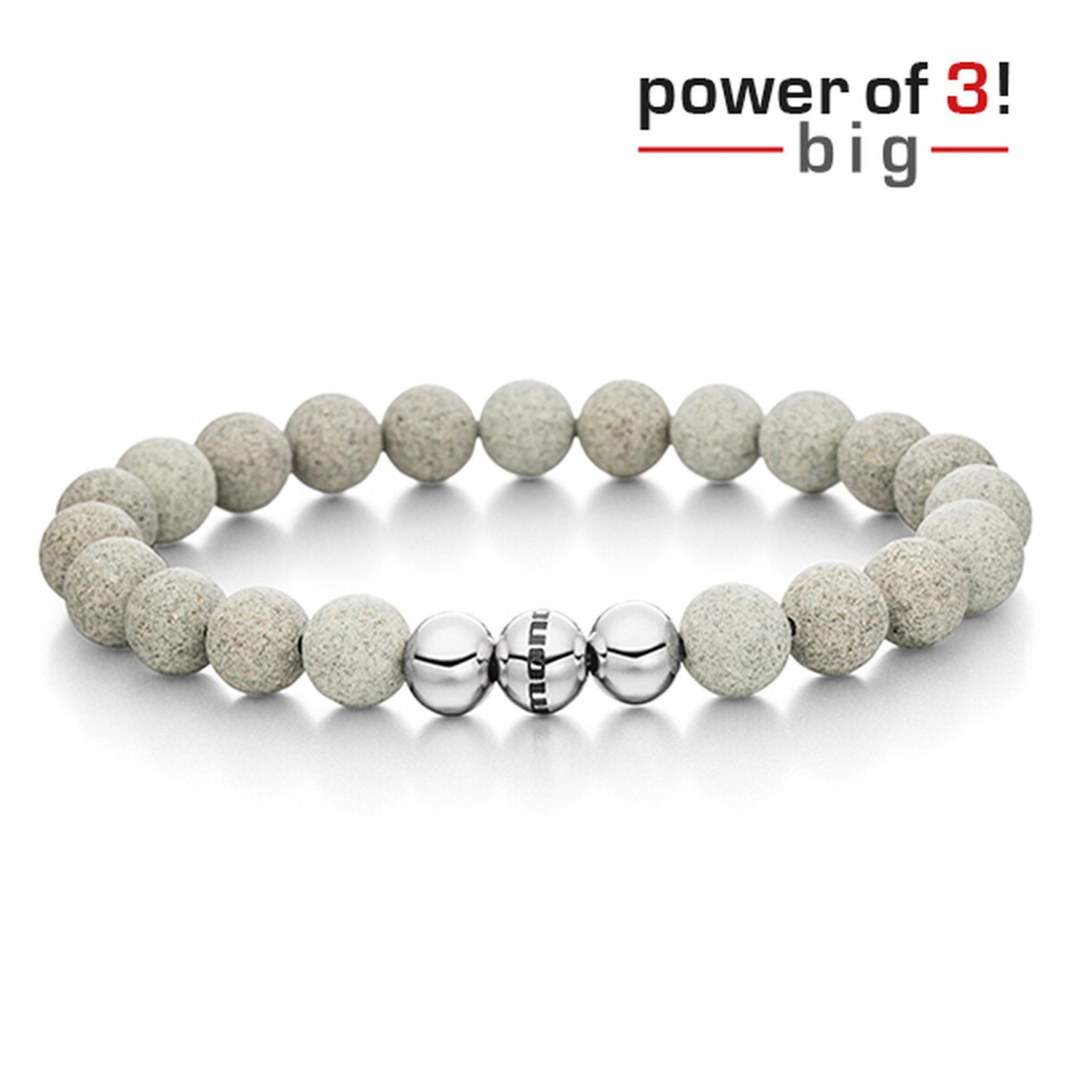 monomania Armband - Power of 3! - big - Beton -...