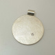 Anh&auml;nger rund 25 mm 925 Sterling-Silber mit Brillant - Handarbeit