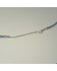Seestern Anh&auml;nger bzw. Collier Silber 925 mit grauer Perle und blauem Halsreif