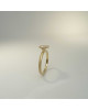Handgefertigter Ring aus 585 Gold mit ros&eacute;farbigem Morganit