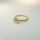 Handgefertigter Ring aus 585 Gold mit ros&eacute;farbigem Morganit